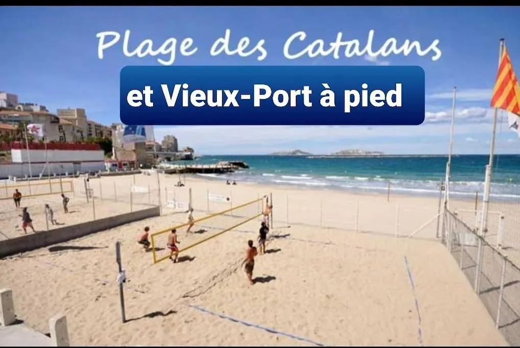 Studio Coin Nuit, Entre Plage Et Centre Μασσαλία 0*,  Γαλλία